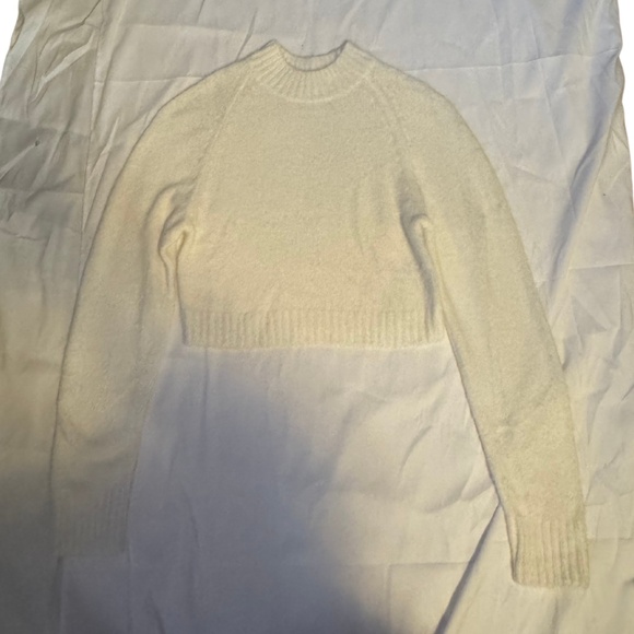 URBAN OUTFITTERS FUZZY MOCK NECK CROPPED SWEATER - Picture 1 of 3